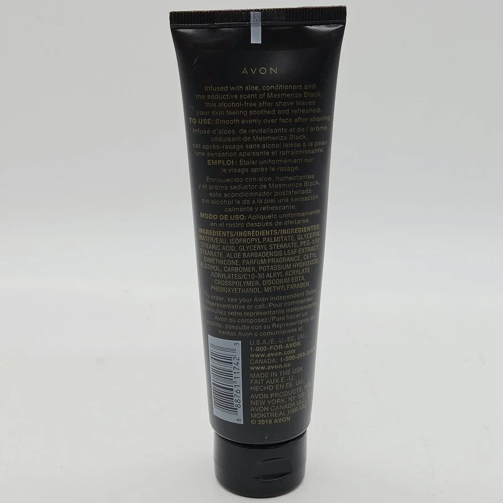 NEW Avon MESMERIZE BLACK After Shave Conditioner Men 3.4 Fl Oz